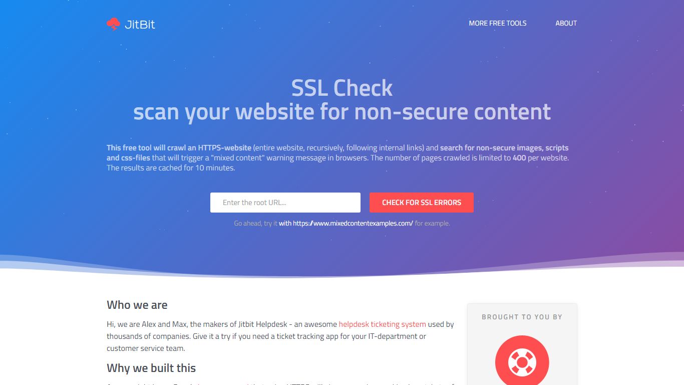 SSL-check: crawl your HTTPS website and find unsecure content - Jitbit